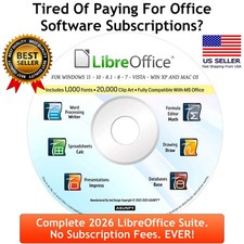 Libre Office For Windows 11 10 8 7 - Complete Office Suite - No Subscription NEW picture