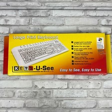 Keys U See Keyboard Large Print Wired Keyboard -- Untested picture