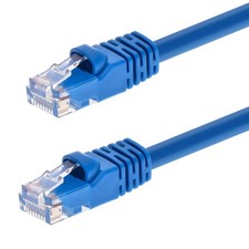 (Pack of 35) MONOPRICE 2114 Patch Cord, Cat 6, Booted, Blue, 3.0 ft. picture
