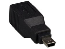 USB Type B Female to Mini B 5-pin Male Adapter picture