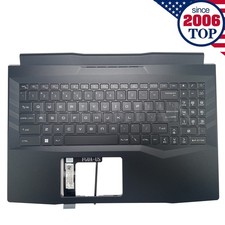 New Palmrest Backlit Keyboard For MSI Pulse GL66 MS-1581 11UGK 307581C221 US picture