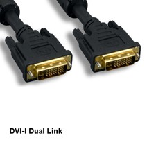 KNTK 10ft DVI-I 24+5 Cable Integrated Digital/Analog Dual Link 28 AWG TV Display picture