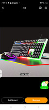 GT100 Wired RGB Illuminated Gaming Keyboard Mouse Combo English QWERTY picture