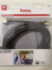 Hama Computer HQ Cat 5e Network Cable LAN 10m STP Grey 8p8c Gold Plated Original Packaging picture