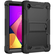 For T-Mobile Revvl Tab 2 Shockproof Heavy Duty Armor Rubber Stand Case Cover picture
