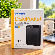 UnionSine 1TB Ultra Slim Portable External Hard Drive HDD-USB 3.0 for PC Mac,etc picture