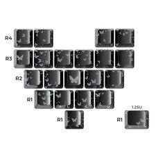 XVX 21-Key Butterfly Keycaps OEM Profile IMD Shine-Through Decorative Keycap Set picture