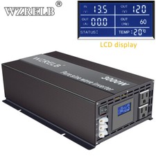 Power Inverter Pure Sine Wave 3000W 12V 110V 120V Solar Car Truck Motor RV Camp picture