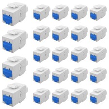 Cat6 Keystone Jack 24 Pcs【EC Listed】 Toolless Unshielded (UTP) Modular RJ45 picture