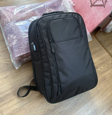 CODI BNWT Black Solid Padded Laptop Backpack picture