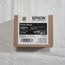 Genuine Epson T46Y1 50ML Photo Black Ink Cartridge SC-P900 Exp 04/2025 - New picture