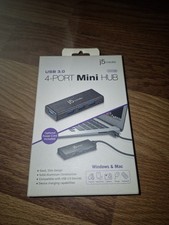 j5 create Powered USB 3.0 4-Port Mini HUB - NEW picture