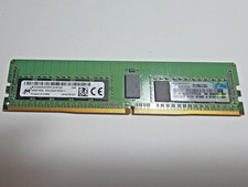 MICRON HP 16GB MTA18ASF2G72PZ-2G3B1QK 1RX4 PC4-2400T-RCB-11 809082-091 819411 picture