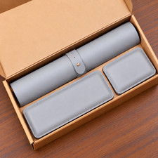 3 Piece Leather Desk Mat Set Large Mouse Pad Keyboard Wrist Rest Waterproof picture