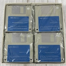 IBM OS/2 2.1 DISKETTES (24 Total) Unopened AS IS READ picture