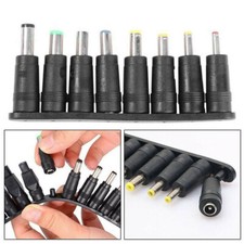 8-in-1 Universal DC Plugs 5.5mm x 2.1mm Power Supply Adapter Jack Connector Tips picture