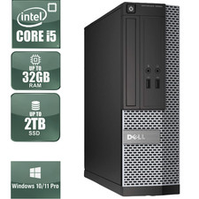 Dell OptiPlex Desktop PC Tower i5 32GB RAM 2TB SSD HDD Windows 11 Pro WiFi picture
