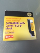 Staples for Canon CLI=8 BLACK  Ink US Cartridge  #771624 picture
