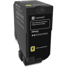 Lexmark 74C1SY0 Unison Toner Cartridge Yellow 7000 Page Yield picture