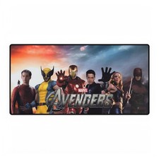 Marvel Multiverse Heroes Ensemble Avengers Logo Cinematic Art Mouse Pad Desk Mat picture
