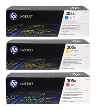 HP 305A CMY Toner Cartridge 3-Pack for LaserJet Pro 300/400 M351/M451 picture