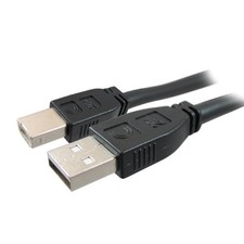 Comprehensive Cable USB2AB50PROAP 50ft USB A to B Cable Matte Black picture
