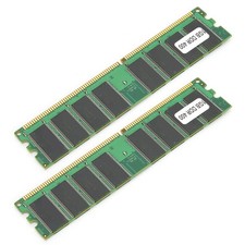 2Pcs Memory Module Desktop Computer For DoubleSided 16Grain DDR 1GB 400Mhz picture