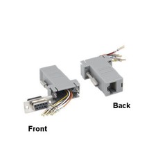 [10X] DB9 Female to RJ45(8P8C) Female Modular Adapter Convert Serial Connection picture