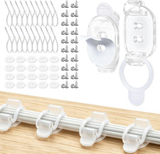 20 Pack Adhesive Cable Clips, Adjustable Cable Management Clips Transparent picture