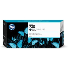 HP 730 Matte Black High Capacity DesignJet Ink Cartridge, 300ml, P2V71A picture