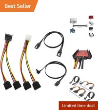 4 Pack SATA Data and Power Splitter Cable Set High-Speed 6Gbps picture