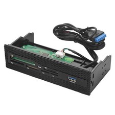 Internal USB 2.0 Card Reader PC Front Panel Fits 5.25 Inch Drive Bay M2 TF picture