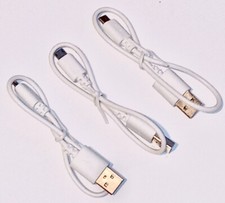 3-Pack Mini Short Micro-USB Universal Charging Cables - 1 ft.(12 in.) - White picture