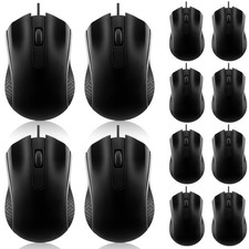 12 PCS Wired Computer Mouse Bulk USB Ergonomic Plug And Play Mice PC Laptop picture