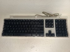 Apple Pro Keyboard M7803 - Wired (USB) - Black And Clear - Fully Working picture