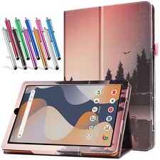 For Onn 8 inch Tablet Case (2024 Model) 100135923 Premium PU Leather Folio Stand picture