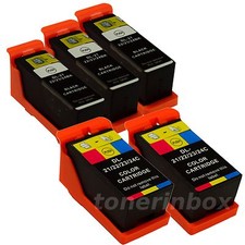 5 Pack New Ink Cartridges for Dell Series 21 22 23 24 V715w V515w P513w P713w picture