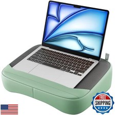 SAIJI Breathable Laptop Pillow, Ultra Lightweight Lap Desk with Cushion, Comp picture