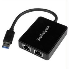 StarTech-New-USB32000SPT.. _ STARTECH USB 3.0 TO DUAL PORT GIGABIT ETH picture