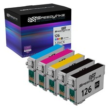 SPEEDYINKS 5PK Replacement for Epson 126 T126 High Yield Ink Cartridge Set picture