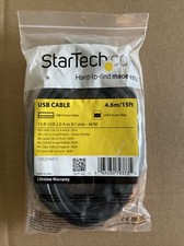 StarTech USB2HAB15 StarTech.com 15 ft USB 2.0 A to B Cable - M/M - USB - 15 ft picture