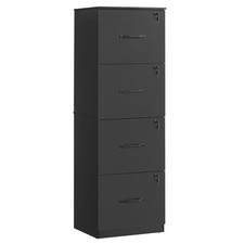 File Cabinet 4 Drawer with Locks A4 Letter Size VASAGLE UOFC082B01 Sized picture