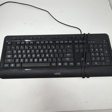 AZIO KB505U Vision USB Wired Keyboard for Large Font, Tri-Color New In Box picture