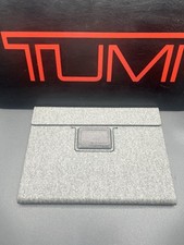 Tumi Alpha Folio IPad Mini Textured Coated Canvas Rotating Earl Gray Open box picture