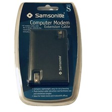 Samsonite Travel Computer Modem With RJ-11 Extension Cable 8 ft Compact Case picture