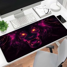 Large Gaming Mouse Pad, Extended Keyboard Mouse Mat, Non-Slip Rubber Base, Smo picture