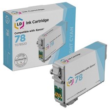 LD T078520 78 Light Cyan Ink Cartridge for Epson #78 R280 R380 RX580 RX595 RX680 picture
