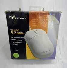 VTG Tech Solutions IBM Vintage Scroll Point 2 Button White PS/2 Mouse Brand New picture