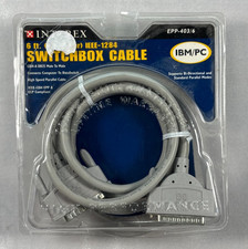 Interex EPP-403/6 IEEE-1284 Switchbox Cable 6ft DB25 Male IBM PC New Sealed picture