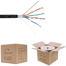1000ft CAT5e FTP Shielded Outdoor UV Bulk Cable Wire Ethernet Cat5 Network LAN picture